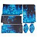 Pacers F100001 Blue Flame Skull Pattern Dustproof Waterproof Protective Skin for PS4 Controller Pacers F100001 Blue Flame Skull Pattern Dustproof Waterproof Protective Skin for PS4 Controller