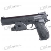 6mm Pistol BB Gun Toy with Laser Sight and Blue Light Flashlight