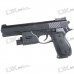 6mm Pistol BB Gun Toy with Laser Sight and Blue Light Flashlight 6mm Pistol BB Gun Toy with Laser Sight and Blue Light Flashlight