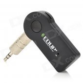 EDUP EP-B3511 Mini Portable 3.5mm Input Bluetooth V3.0 Audio Receiver w/ HF Call + MIC - Black