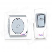 Oulia Household 1-Wire Wireless Remote Switch w/ Remote Controller - White + Silver (1 x 23A)