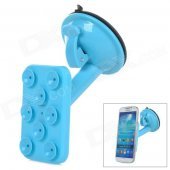 JX 1-020 Universal Car Suction Cup Stand Holder for Cellphone / GPS - Blue