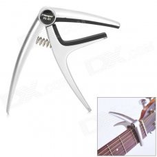 Flanger FC-01 Zinc Alloy Capo for Acoustic / Electric Guitar - Silvery White + Black Flanger FC-01 Zinc Alloy Capo for Acoustic / Electric Guitar - Silvery White + Black