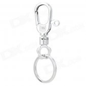 Stainless Steel Keychain - Silver White