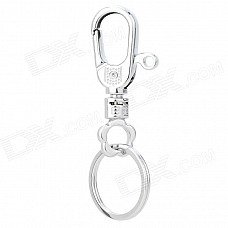 Stainless Steel Keychain - Silver White