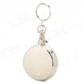 Mini Portable Stainless Steel Ashtray Keychain - Silver
