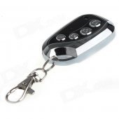 YT15 315MHz 4-Key Mutual-Duplicating Remote Controller - Black + Silver (1 x 27A)