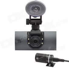 SL01 H.264 2.7" TFT CMOS Dual-Camera Wide Angle Car DVR w/ G-Sensor / 4-LED / HDMI - Black SL01 H.264 2.7" TFT CMOS Dual-Camera Wide Angle Car DVR w/ G-Sensor / 4-LED / HDMI - Black