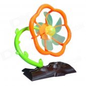 Plum Blossom Tree Style 5-Blade 2-Mode USB Fan - Orange + Brown + Green