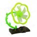 Plum Blossom Tree Style 5-Blade 2-Mode USB Fan - Brown + Green Plum Blossom Tree Style 5-Blade 2-Mode USB Fan - Brown + Green