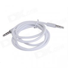 Eastor 3.5mm Male to Male Car Aux Audio Cable - White (120cm) Eastor 3.5mm Male to Male Car Aux Audio Cable - White (120cm)