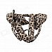 Sexy Leopard Pattern Costume Headband Ears Bow Tie Tail Set - Yellow + Leopard