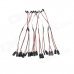 320mm Type Y Servo Extension Lead Wire Cable - White + Black (10 PCS) 320mm Type Y Servo Extension Lead Wire Cable - White + Black (10 PCS)