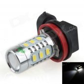 HJ-012 H11 16W 720lm 12-SMD 5630 LED + 2-LED White Light Car Foglight / Headlamp (12~24V)