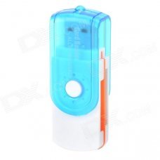 4-in-1 USB 2.0 TF / MS / M2 / SD Card Reader - White + Blue (32GB) 4-in-1 USB 2.0 TF / MS / M2 / SD Card Reader - White + Blue (32GB)