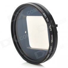 Fat Cat 58mm Converter + CPL Filter Circular Polarizer Lens Filter for GoPro Hero3+ Housing - Black Fat Cat 58mm Converter + CPL Filter Circular Polarizer Lens Filter for GoPro Hero3+ Housing - Black