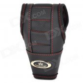 PRINCE LEATHER XW-12 Top Leather Car Auto Gear Knob Cover - Black