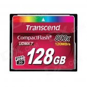 Transcend 128GB 800x Compact flash Card 120/60 MB/s