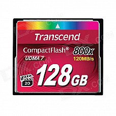 Transcend 128GB 800x Compact flash Card 120/60 MB/s