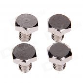 81245 Super Strong Screw Style Fridge Magnets - Silver (4 PCS)
