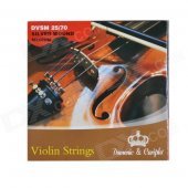 DEDO MA-72 Steel Violin Strings - Silver + Silvery Grey (4 PCS)