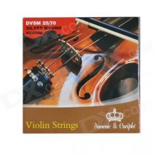 DEDO MA-72 Steel Violin Strings - Silver + Silvery Grey (4 PCS) DEDO MA-72 Steel Violin Strings - Silver + Silvery Grey (4 PCS)