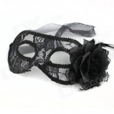 Mysterious Lace Mask for Party - Black Mysterious Lace Mask for Party - Black