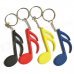 DEDO MG-58 Music Notes Styled PVC Key Chains - White + Black + Multicolored (4 PCS) DEDO MG-58 Music Notes Styled PVC Key Chains - White + Black + Multicolored (4 PCS)