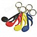 DEDO MG-58 Music Notes Styled PVC Key Chains - White + Black + Multicolored (4 PCS) DEDO MG-58 Music Notes Styled PVC Key Chains - White + Black + Multicolored (4 PCS)