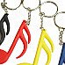 DEDO MG-58 Music Notes Styled PVC Key Chains - White + Black + Multicolored (4 PCS) DEDO MG-58 Music Notes Styled PVC Key Chains - White + Black + Multicolored (4 PCS)