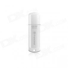 Transcend 64GB JetFlash 730 USB 3.0 Flash Drive White