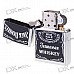 Genuine Zippo Copper Oil Lighter - Jack Daniels (Silver + Black)