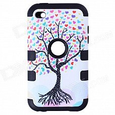 Love Heart Tree Style Protective Silicone Case for IPOD Touch 4 - Black and White Love Heart Tree Style Protective Silicone Case for IPOD Touch 4 - Black and White