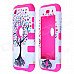 Love Heart Tree Style Protective Silicone Case for IPOD Touch 4 - Dark Pink + White Love Heart Tree Style Protective Silicone Case for IPOD Touch 4 - Dark Pink + White