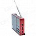 Tecsun D3 Digital Multi-Media Music Player Speaker w/ TF / FM Radio - Red + Silver Grey Tecsun D3 Digital Multi-Media Music Player Speaker w/ TF / FM Radio - Red + Silver Grey