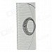 Handbag Style Windproof Butane Lighter - White + Silver