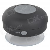 BTS-06 Waterproof 3W Wireless Bluetooth V3.0 Speaker - Black + Translucent