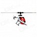 WLtoys V966 6-CH Flybarless 2.4GHz 3D / 6G R/C Helicopter w/ Gyro - Red + White WLtoys V966 6-CH Flybarless 2.4GHz 3D / 6G R/C Helicopter w/ Gyro - Red + White