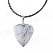 DEDO MG-14 Metal Guitar Picks Necklace - Silver