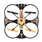 X-35 360 Degree Eversion Mini Wireless Remote Control 4.5-CH 3 Axis Aircraft - Black + Yellow