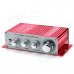 Kentiger TZ-2002 2-Channel Hi-Fi Car Stereo Audio Amplifier w/ MP3 / DVD / VCD Input - Red + Silver Kentiger TZ-2002 2-Channel Hi-Fi Car Stereo Audio Amplifier w/ MP3 / DVD / VCD Input - Red + Silver