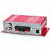 Kentiger TZ-2002 2-Channel Hi-Fi Car Stereo Audio Amplifier w/ MP3 / DVD / VCD Input - Red + Silver Kentiger TZ-2002 2-Channel Hi-Fi Car Stereo Audio Amplifier w/ MP3 / DVD / VCD Input - Red + Silver