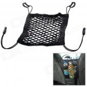 WN205 Hanging Hook Nylon Mesh Storage Bag for Car - Black