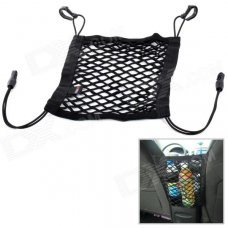WN205 Hanging Hook Nylon Mesh Storage Bag for Car - Black WN205 Hanging Hook Nylon Mesh Storage Bag for Car - Black