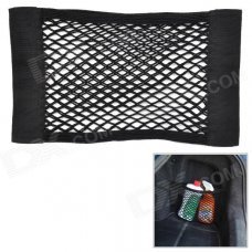Hanging Velcro Nylon Mesh Storage Bag for Car - Black Hanging Velcro Nylon Mesh Storage Bag for Car - Black