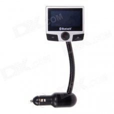 FM8112B 2.4" Screen MP3 Player Bluetooth V2.0 Car Kit w/ FM Transmitter - Black + Silver FM8112B 2.4" Screen MP3 Player Bluetooth V2.0 Car Kit w/ FM Transmitter - Black + Silver