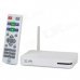 HD Wireless Internet TV Box w/ Wi-Fi / DLNA / USB + Remote Control - White