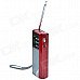 Tecsun A6 Digital Multi-Media Music Player Speaker w/ TF / FM Radio / Flashlight - Red Tecsun A6 Digital Multi-Media Music Player Speaker w/ TF / FM Radio / Flashlight - Red