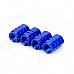 INFORMYI YFY-10 Aluminum Alloy Car Tire Valve Caps - Blue (4 PCS) INFORMYI YFY-10 Aluminum Alloy Car Tire Valve Caps - Blue (4 PCS)