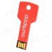 OURSPOP Key Style Hot Swapping USB 2.0 Flash Drive - Red (8GB) OURSPOP Key Style Hot Swapping USB 2.0 Flash Drive - Red (8GB)